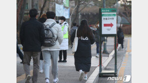 대학 시험장 ‘학부모 출입통제’…학부모들 “추워도 밖에서”
