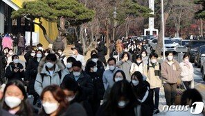 인파 몰린 대학교 논술시험…수험생·학부모 ‘조마조마’