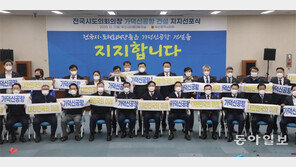 가덕도신공항 건설 지지 선포식