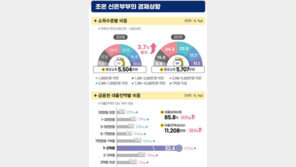 집 가진 신혼부부 은행빚 1.5억원…“소득보다 빚 더 늘어”