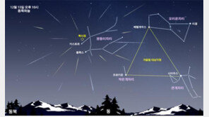 13일 밤 ‘별똥별 쇼’…유성우 시간당 최대 150개 쏟아진다