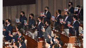 여야, 공수처법 통과에 희비교차…박수·환호 vs “문재인 독재자”