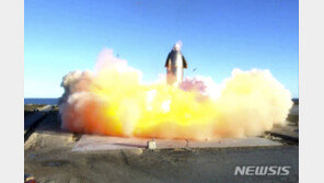 스페이스X 화성 유인우주선 시제품, 시험비행 후 착륙중 폭발