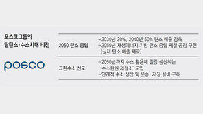 포스코 “수소 사업, 2050년 매출 30조… 脫탄소 시대 주도”
