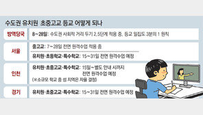 수도권 학교 선제적 3단계… 연말까지 유치원-초중고 원격수업
