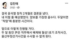 김진태 “법무부, 尹정직 2개월은 꼼수…‘작업’ 충분한 시간”