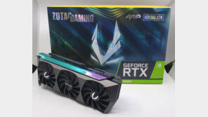 [리뷰] '사펑2077'도 4K로 가뿐, 조텍 지포스 RTX 3080 AMP Holo Black