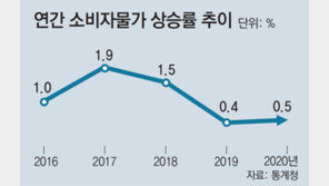 소비자물가 2년연속 0%대… ‘밥상 물가’는 6.7%나 뛰어