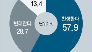 “개헌 찬성” 57.9% “반대” 28.7% 응답