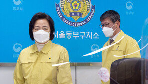 확진자 1000명 육박…뒤늦은 사과 후 동부구치소 찾은 秋