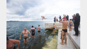 새해 맞이 입수… “몸과 마음을 정갈히 해야”