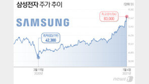 ‘십만전자 간다’…연일 신고가 삼성전자 목표가 10만원 등장