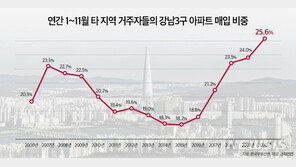 작년 강남3구 매매 25%가 외지인…‘상경투자’ 최고치