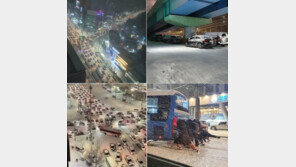 밤사이 ‘눈폭탄’으로…주차장 된 도로와 버려진 차량들 