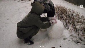 백지영·정석원, 아이 위해 만든 눈사람 “딸 표정 상상하니 설레”