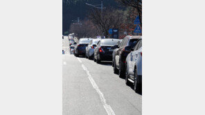 드라이브스루 검사 차량행렬