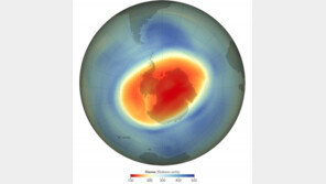 드디어 닫힌 2020년 대규모 남극 오존 구멍…원인은 극 소용돌이