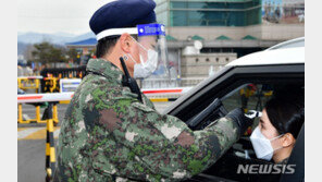 군인도 코로나19 예방 보호구 ‘얼굴 가림막’ 착용한다