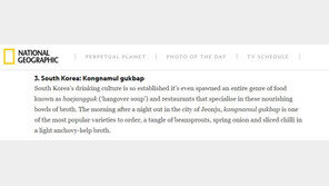 내셔널지오그래픽, ‘숙취해소 음식’ 9개…韓 ‘이것’ 포함