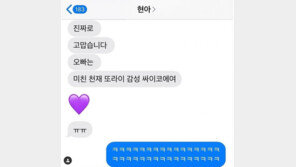 현아 “싸이 오빤 XXX 사이코…뼈 부서지도록 흔들어보겠다”