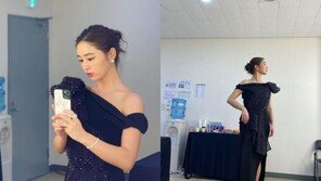 여신미모…이민정, 높은 콧대 완벽 옆라인+드레스 자태