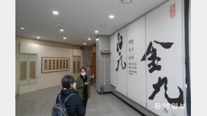 김구의 꿈, 백범의 서(書)[청계천 옆 사진관]