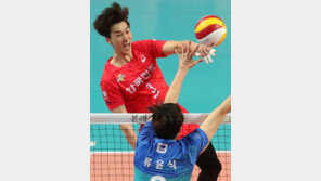 한전, 박철우 날갯짓에 봄 배구 보인다