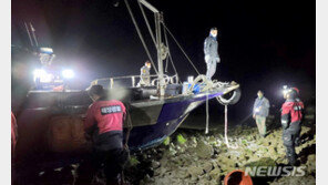 ‘해삼 불법 채취’ 어선 추격전 중 좌초…무사 구조
