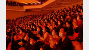 北 8차 당대회 경축공연 폐막… 주민들 마스크 쓰고 참석