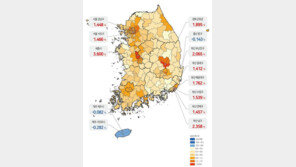 지난해 4분기 전국 땅값, 0.96% 상승…세종시 3.6%↑ 전국 최고