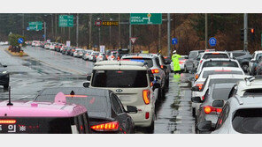 ‘가구당 1명 코로나 검사’ 행정명령에… 포항 차량 행렬