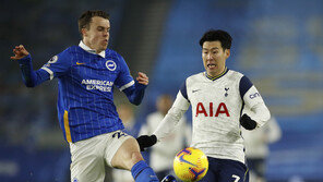 손흥민 5경기 연속 침묵…토트넘, 브라이튼에 0-1 패배