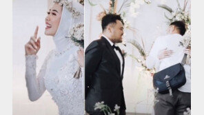 옛 남친 마주한 신부…신랑에 “안아봐도 되냐”고 물어보니 (영상)