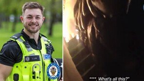 불 난 아파트 뛰어들어 쾅쾅쾅…주민들 구한 경찰 ‘영웅’