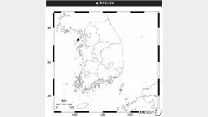 인천 옹진군 규모 2.2 지진…“차 약간 흔들리는 수준”