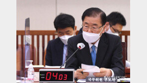 정의용 “김정은 비핵화 의지 있어…영변 핵시설 개방 약속”