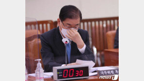 정의용 “차남 국비유학 중 사기업 인턴, 학교 연구프로젝트였다”