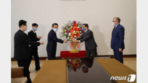 北주재 외교단, 김정은 앞으로 ‘광명성절’ 축하메시지