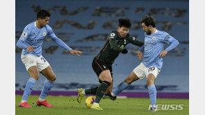 지친 손흥민, 맨시티전 평점 4점 “휴식 필요하다”