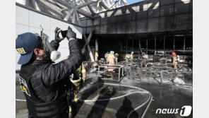 수원역 AK플라자 야외주차장서 화재…약 20분만에 완진