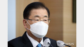 정의용 “한반도 평화프로세스, 되돌릴 수 없는 진전 이뤄야”