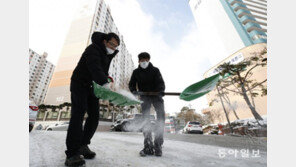 주택가 이면도로 제설작업