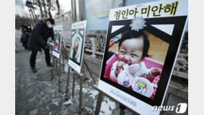 ‘정인이 학대사망’ 3일 3차 공판…심리분석관 증언대에