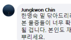 진중권, 임은정 페북 찾아가 “한명숙 대변에 향수 뿌리는 꼴”