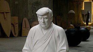 상서로운 ‘트럼프 불상’?…中서 인기