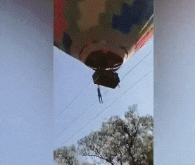 열기구서 ‘뚝’ 추락하던 남성 구사일생…목숨 살린것은? (영상)