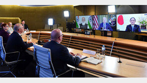 첫 정상회담 연 美-日-인도-호주 ‘쿼드’ “北비핵화 전념… 동-남중국해 질서 유지”