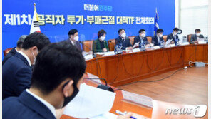 與 “부패방지 5법 속도…미꾸라지 한 마리도 못 빠져나가게 한다”