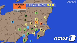 일본 이바라키현 규모 4.8 지진…도쿄 건물 ‘흔들’