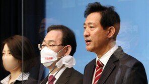 오세훈 “윤석열 등과 개혁우파 플랫폼” 안철수 “선거후 더 큰 2번”